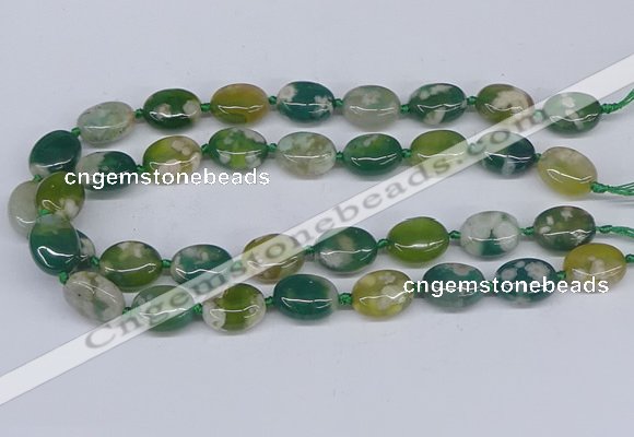 CAA1181 15.5 inches 15*20mm oval sakura agate gemstone beads