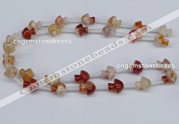 CAA1193 15.5 inches 15*16mm mushroom sakura agate gemstone beads