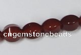 CAA147 15.5 inches 10*12mm star fruit shape red agate gemstone beads