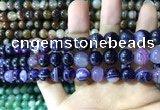 CAA1556 15.5 inches 8mm round banded agate beads wholesale
