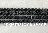 CAA1833 15.5 inches 10mm round banded agate gemstone beads