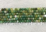 CAA1971 15.5 inches 6mm round banded agate gemstone beads
