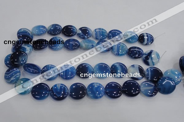 CAA208 15.5 inches 20mm flat round madagascar agate beads