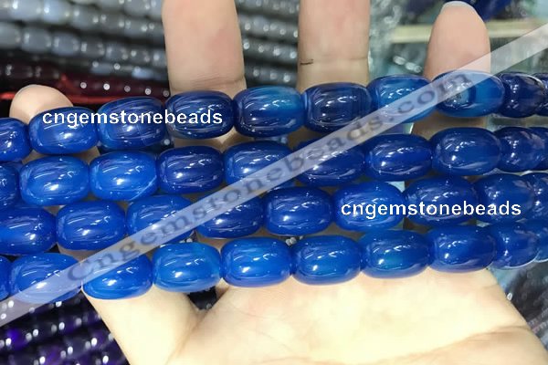 CAA2122 15.5 inches 10*14mm drum agate beads wholesale