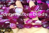 CAA2173 15.5 inches 15*20mm oval banded agate beads wholesale