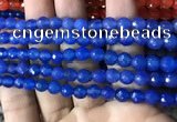 CAA3307 15 inches 6mm faceted round agate beads wholesale