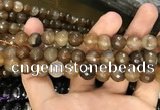 CAA3378 15 inches 10mm faceted round agate beads wholesale