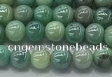 CAA3515 15.5 inches 4mm round AB-color grass agate beads wholesale