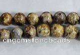 CAA393 15.5 inches 8mm round fire crackle agate beads wholesale