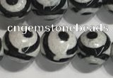 CAA3991 15 inches 8mm round tibetan agate beads wholesale