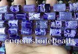 CAA4241 15.5 inches 10*14mm - 11*15mm tube dragon veins agate beads
