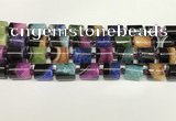 CAA4336 15.5 inches 14mm tube agate druzy geode beads wholesale