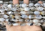 CAA4371 15.5 inches 10*14mm oval Montana agate beads wholesale