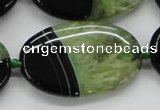 CAA444 15.5 inches 30*40mm oval agate druzy geode gemstone beads