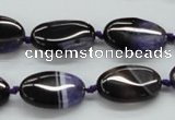 CAA490 15.5 inches 12*20mm oval agate druzy geode beads