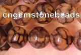 CAA5055 15.5 inches 6mm round dragon veins agate beads wholesale