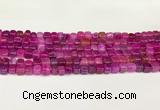 CAA5390 15.5 inches 6*7mm - 8*8mm nuggets agate gemstone beads