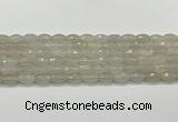 CAA5480 15.5 inches 8*12mm faceted rice agate beads