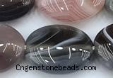 CAA5893 15 inches 12*16mm oval botswana agate gemstone beads