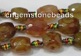CAA652 15.5 inches 13*16mm faceted drum agate gemstone beads