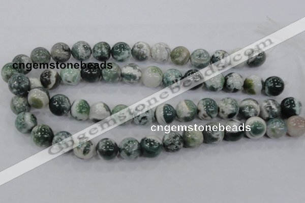 CAA704 15.5 inches 14mm round tree agate gemstone beads wholesale