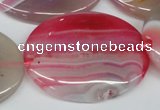 CAA918 15.5 inches 30*40mm oval agate gemstone beads