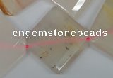 CAA919 15.5 inches 24*24mm faceted diamond agate gemstone beads
