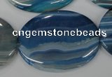 CAA934 15.5 inches 30*40mm oval agate gemstone beads