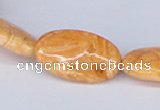 CAB256 15.5 inches 15*25mm oval lemon crazy lace agate beads