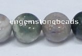 CAB436 15.5 inches 18mm round indian agate gemstone beads wholesale