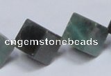 CAB443 15.5 inches 14*14mm inclined cube indian agate gemstone beads