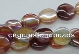 CAB525 15.5 inches 12mm coin AB-color red agate beads wholesale