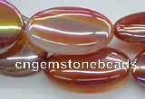 CAB529 15.5 inches 22*30mm oval AB-color red agate beads wholesale