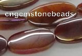 CAB530 15.5 inches 16*30mm oval AB-color red agate beads wholesale
