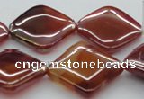 CAB538 15.5 inches 25*25mm diamond AB-color red agate beads