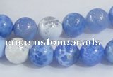CAB646 15.5 inches 10mm round fire crackle agate beads wholesale