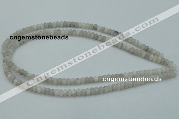 CAB900 15.5 inches 4*6mm rondelle natural crazy agate beads wholesale