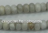CAB901 15.5 inches 6*10mm rondelle natural crazy agate beads wholesale