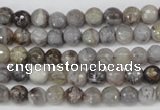CAG1431 15.5 inches 6mm faceted round bamboo leaf agate beads