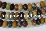 CAG1720 15.5 inches 5*8mm rondelle rainbow agate beads wholesale