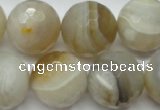 CAG1818 15.5 inches 20mm faceted round Chinese botswana agate beads