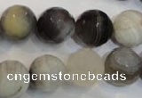 CAG2425 15.5 inches 14mm faceted round Chinese botswana agate beads