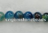 CAG423 15.5 inches 12mm round blue agate beads Wholesale