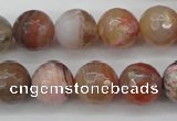 CAG4473 15.5 inches 10mm faceted round pink botswana agate beads