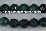 CAG4499 15.5 inches 8mm faceted round fire crackle agate beads