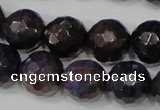 CAG4646 15.5 inches 8mm faceted round fire crackle agate beads