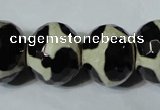 CAG4687 15 inches 15*18mm faceted rondelle tibetan agate beads wholesale
