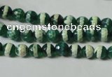 CAG4694 15.5 inches 6mm faceted round tibetan agate beads wholesale