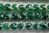 CAG4698 15.5 inches 8mm faceted round tibetan agate beads wholesale
