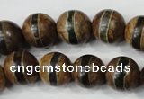 CAG4744 15 inches 14mm round tibetan agate beads wholesale